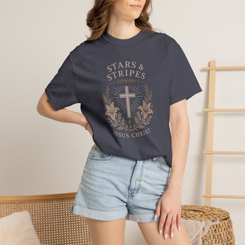 Stars Stripes & Jesus Christ T-Shirt