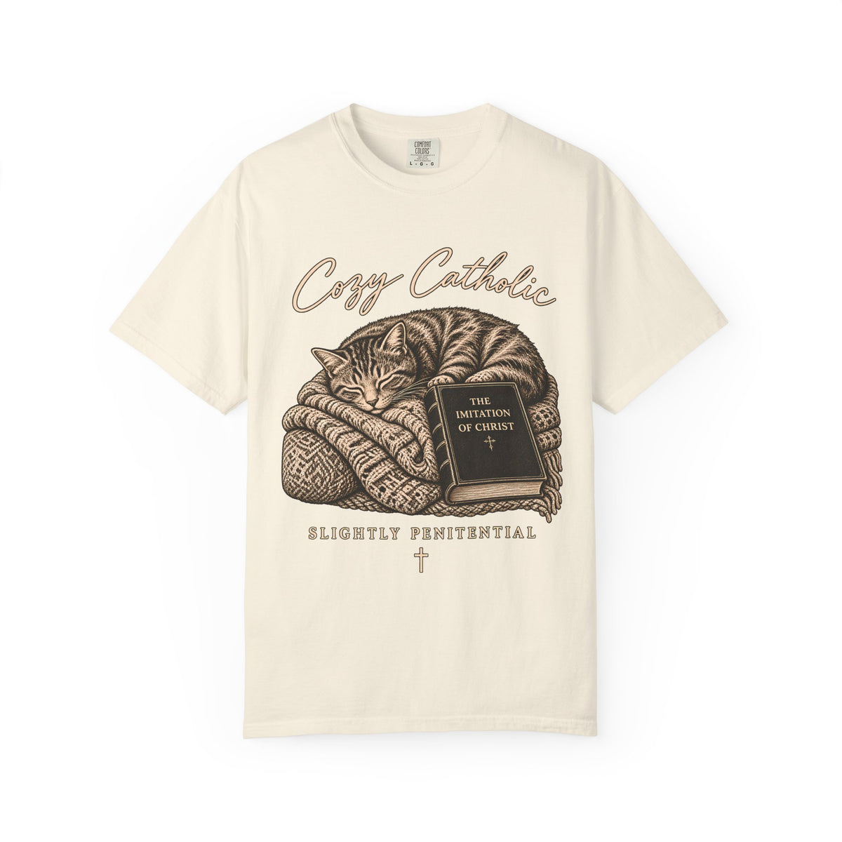Cozy Catholic Cat T-Shirt