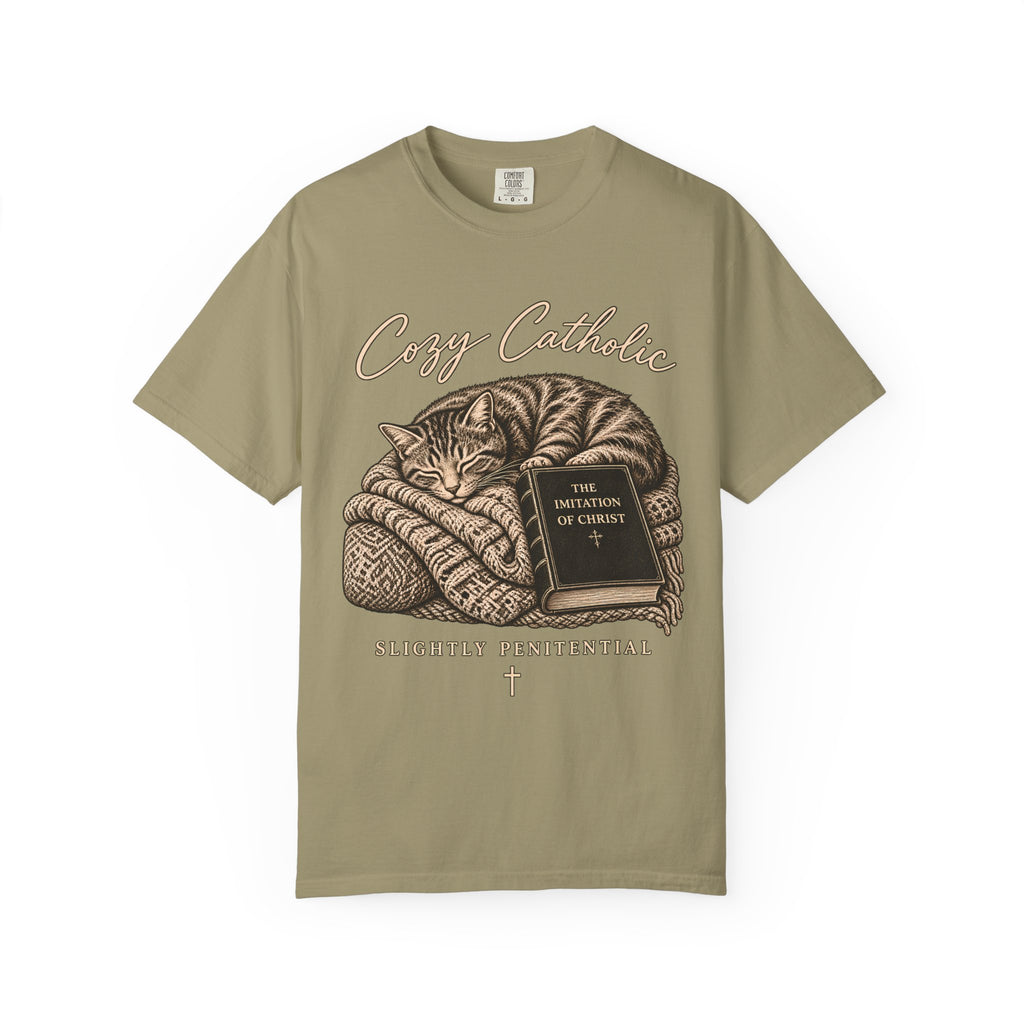Cozy Catholic Cat T-Shirt