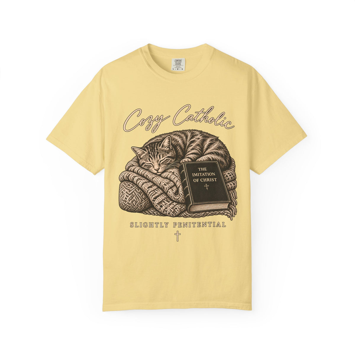 Cozy Catholic Cat T-Shirt