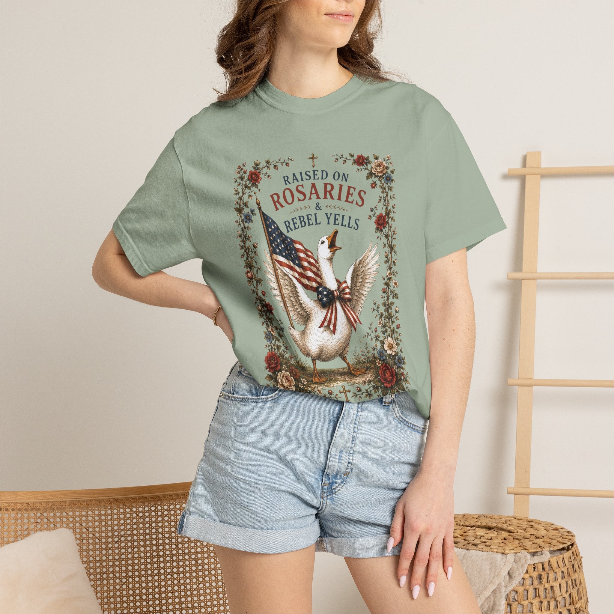 Rosaries & Rebel Yells T-Shirt