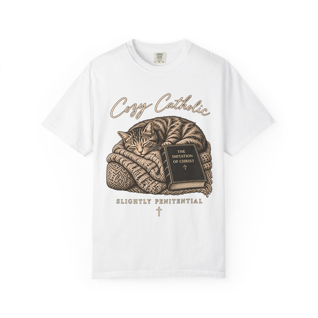 Cozy Catholic Cat T-Shirt