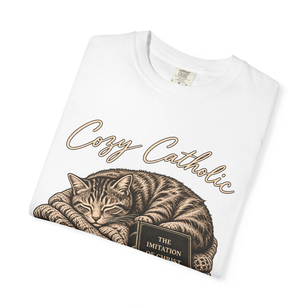 Cozy Catholic Cat T-Shirt