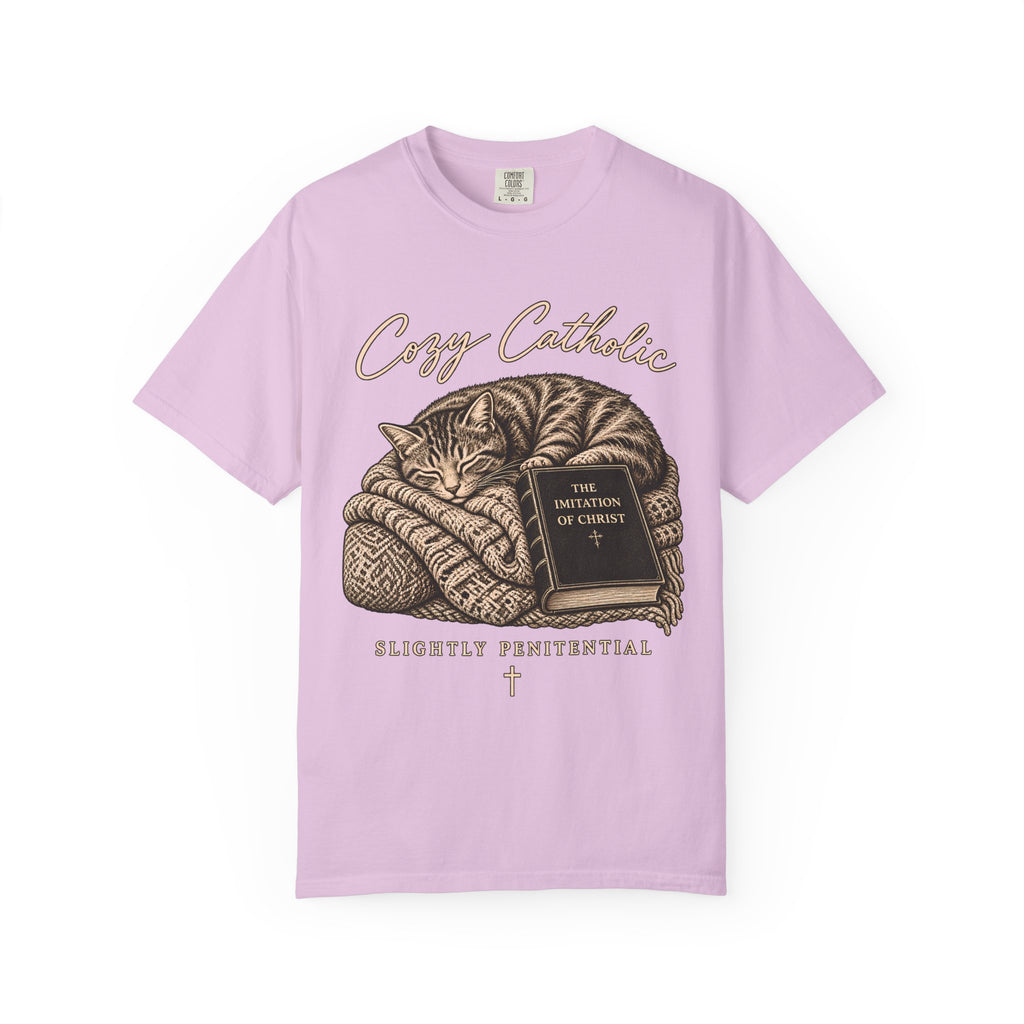 Cozy Catholic Cat T-Shirt