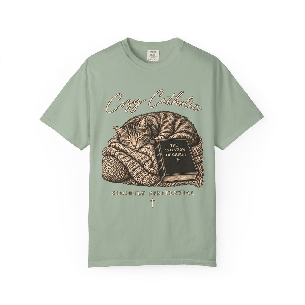 Cozy Catholic Cat T-Shirt
