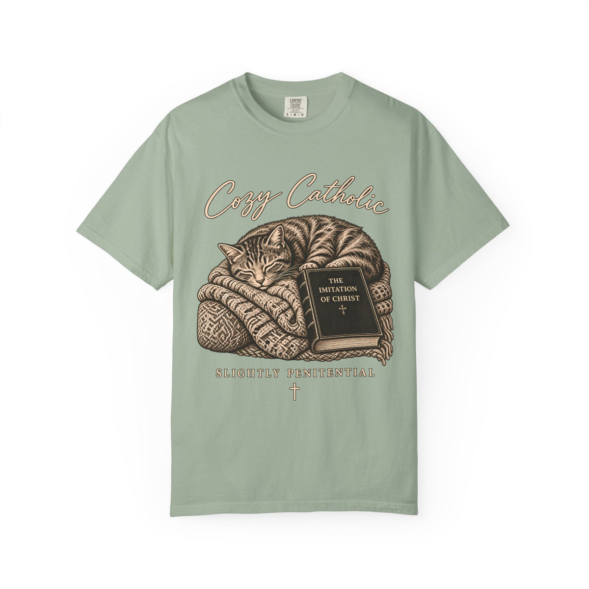 Cozy Catholic Cat T-Shirt