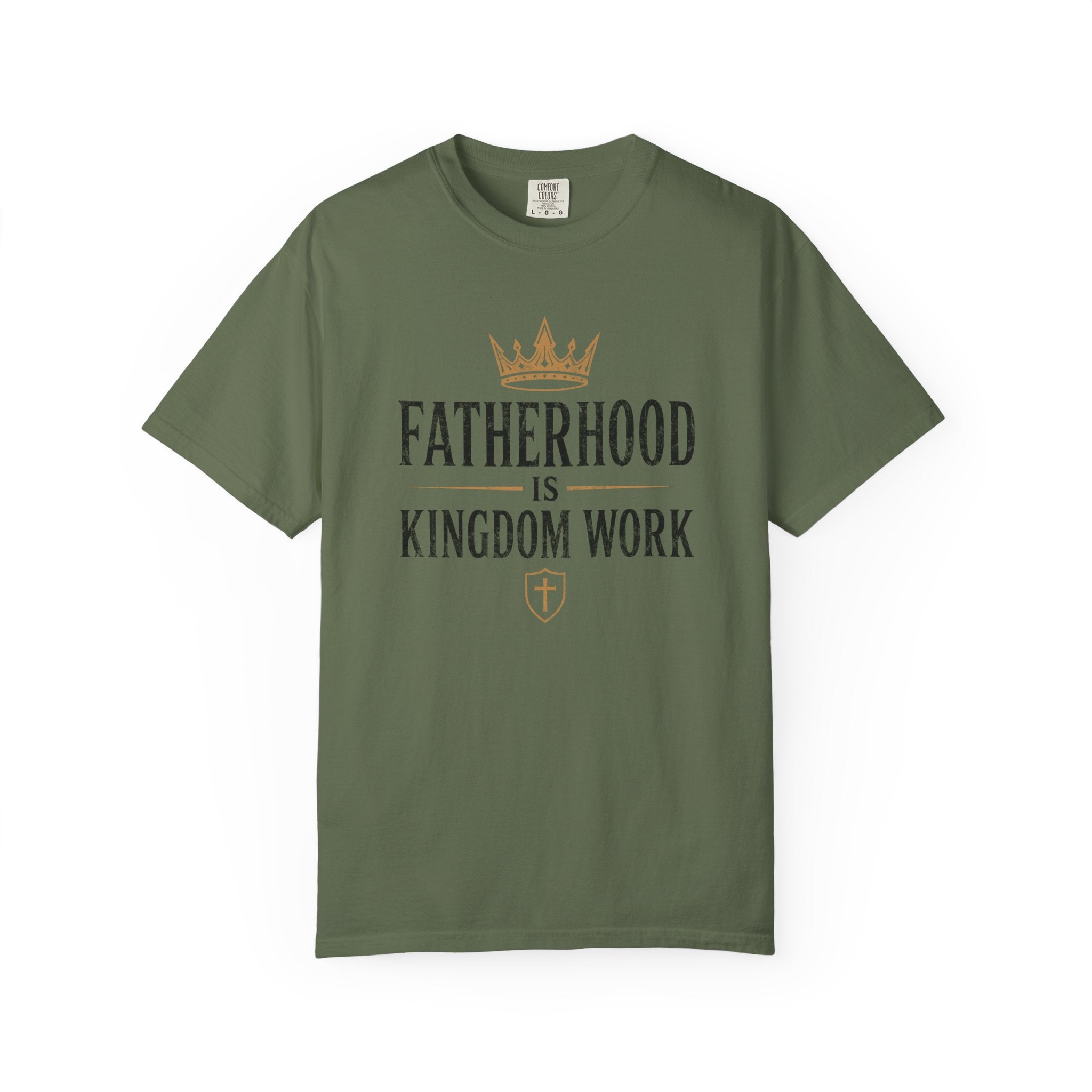Fatherhood is Kingdom Work Crown T-Shirt