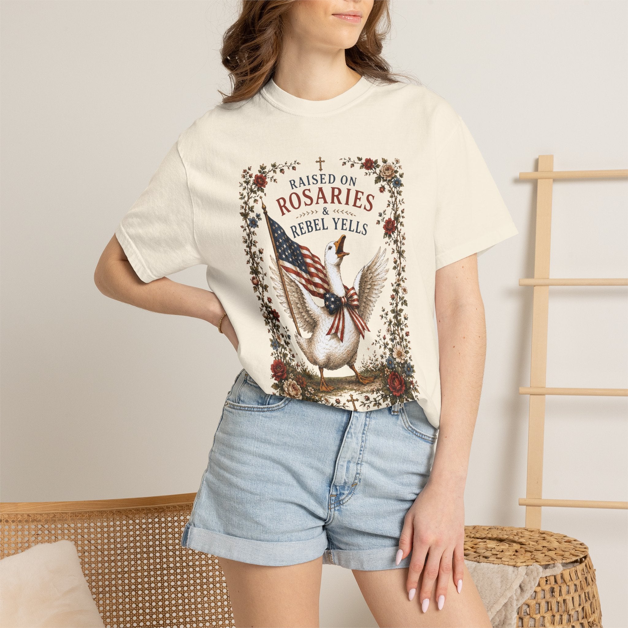 Rosaries & Rebel Yells T-Shirt