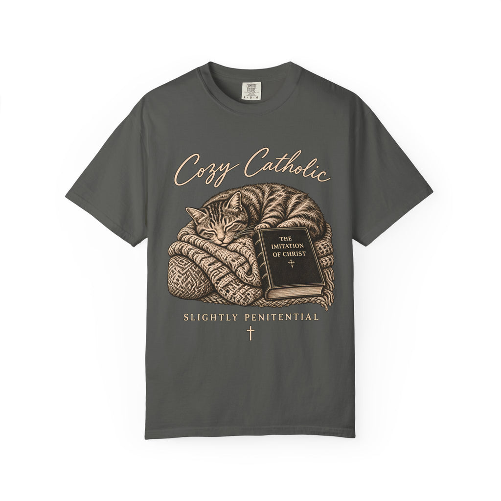 Cozy Catholic Cat T-Shirt