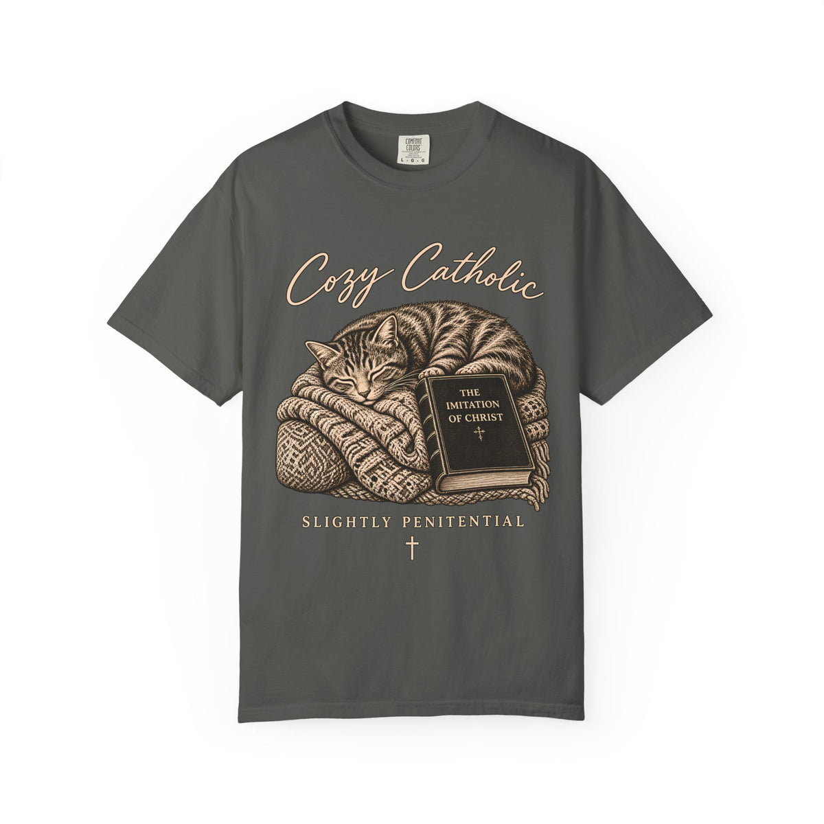 Cozy Catholic Cat T-Shirt