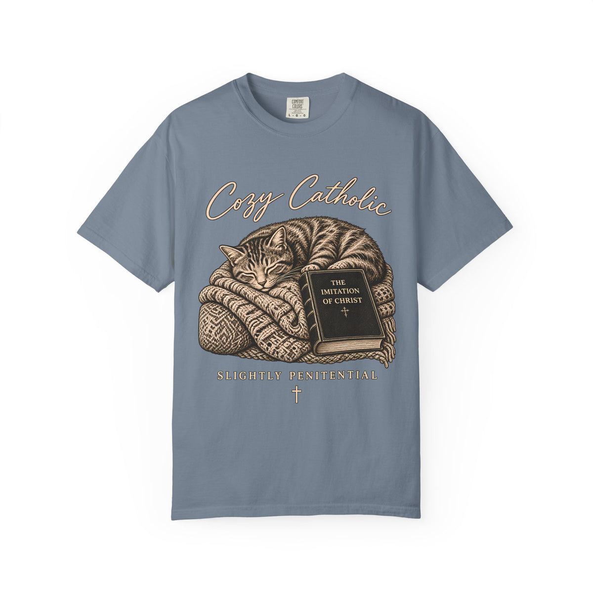 Cozy Catholic Cat T-Shirt