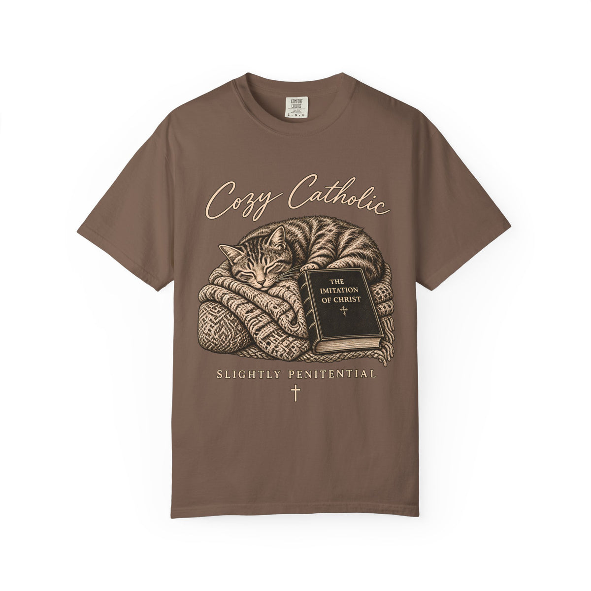 Cozy Catholic Cat T-Shirt